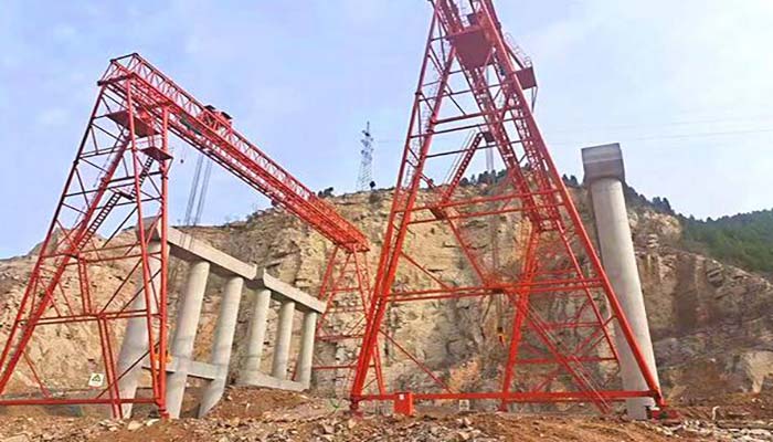 廣西桂林龍門吊租賃廠家花架提梁機橋梁施工